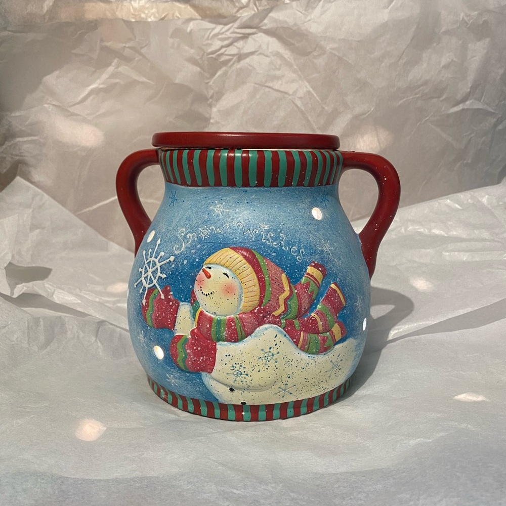 Ceramic Snow Wishes Tart Warmer